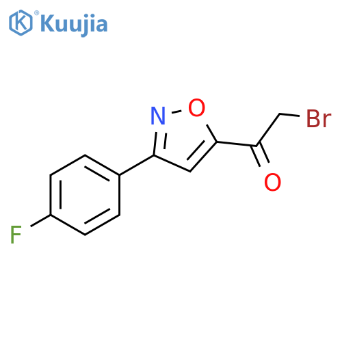 2-bromo-1-3-(4-fluorophenyl)-1,2-oxazol-5-ylethan-1-one structure