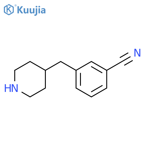 3-(piperidin-4-yl)methylbenzonitrile structure