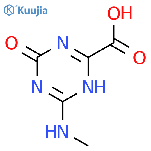 1,3,5-Triazine-2-carboxylic acid, 1,4-dihydro-6-(methylamino)-4-oxo- structure