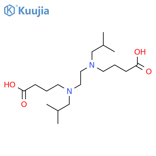 Butanoic acid, 4,4'-[1,2-ethanediylbis[(2-methylpropyl)imino]]bis- structure