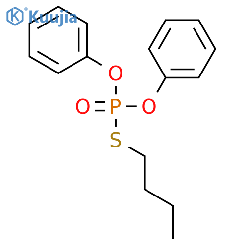Phosphorothioic acid,S-butyl O,O-diphenyl ester structure