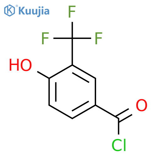 4-Hydroxy-3-trifluoromethylbenzoyl chloride structure