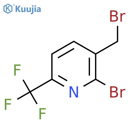 2-Bromo-3-bromomethyl-6-(trifluoromethyl)pyridine structure