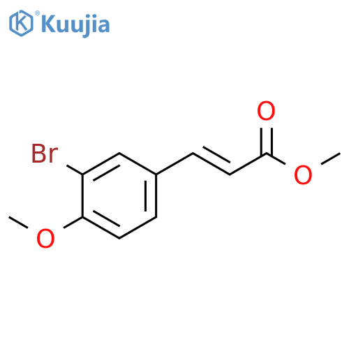 methyl (2E)-3-(3-bromo-4-methoxyphenyl)prop-2-enoate structure