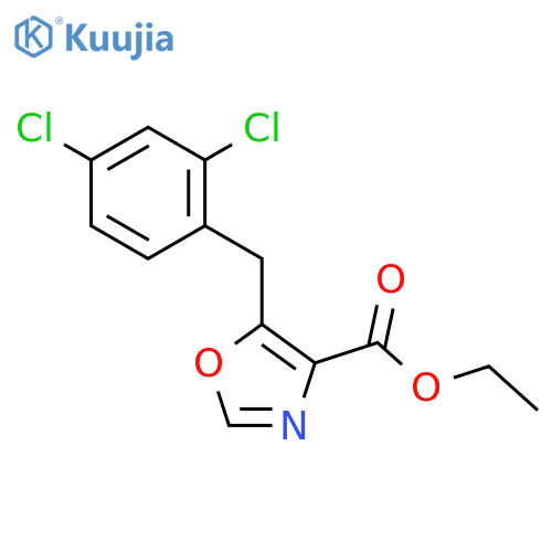 Ethyl 5-(2,4-dichlorobenzyl)oxazole-4-carboxylate structure