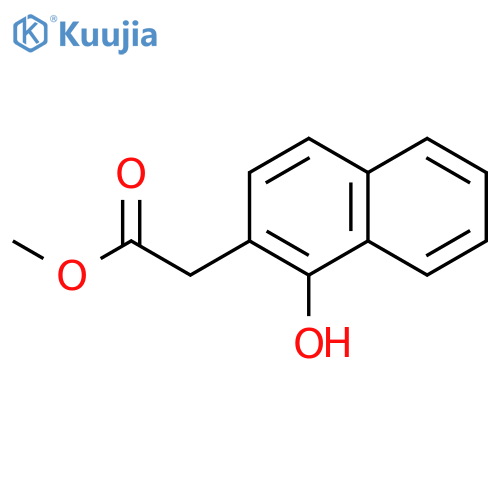 methyl 2-(1-hydroxynaphthalen-2-yl)acetate structure