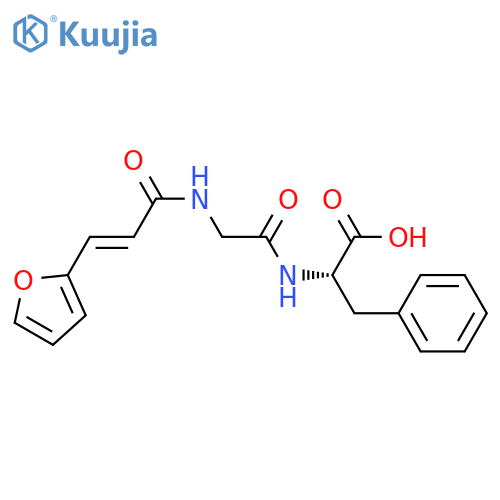 L-Phenylalanine, N-[N-[3-(2-furanyl)-1-oxo-2-propenyl]glycyl]- structure