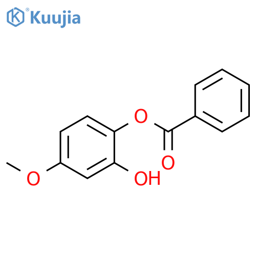 1,2-Benzenediol, 4-methoxy-, 1-benzoate structure