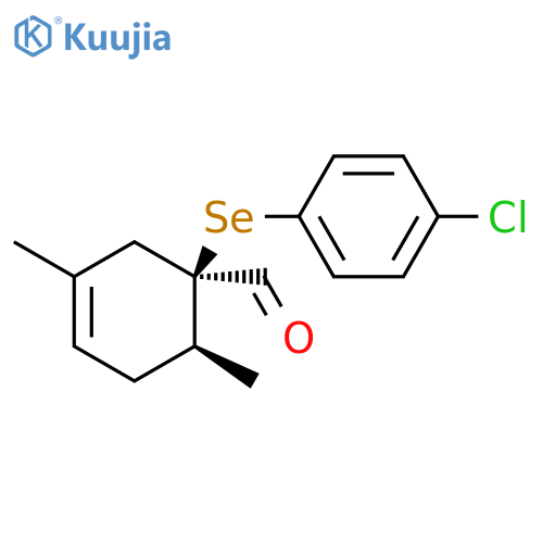 3-Cyclohexene-1-carboxaldehyde,1-[(4-chlorophenyl)seleno]-3,6-dimethyl-, cis- structure