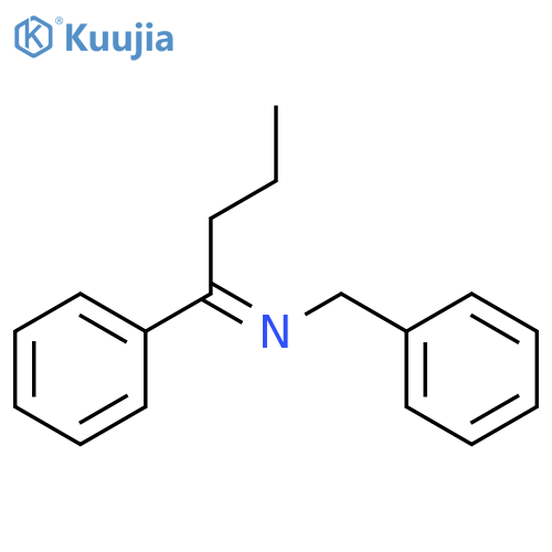 Benzenemethanamine, N-(1-phenylbutylidene)- structure