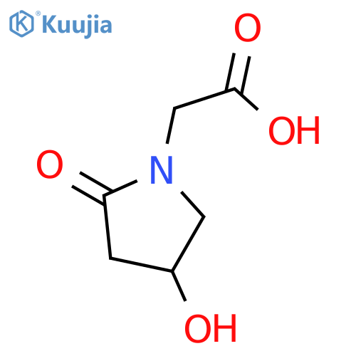 2-(4-Hydroxy-2-oxopyrrolidin-1-yl)acetic acid structure