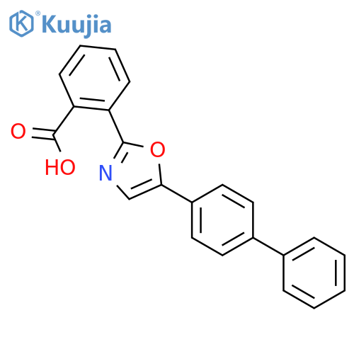 Benzoic acid, 2-(5-[1,1'-biphenyl]-4-yl-2-oxazolyl)- structure