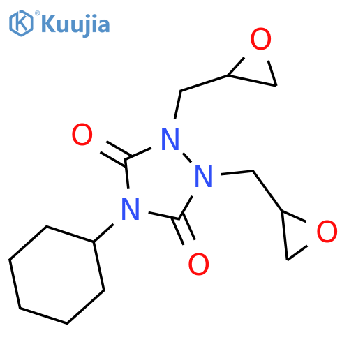 1,2,4-Triazolidine-3,5-dione, 4-cyclohexyl-1,2-bis(oxiranylmethyl)- structure