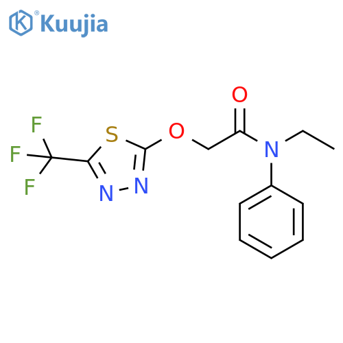 Acetamide,N-ethyl-N-phenyl-2-[[5-(trifluoromethyl)-1,3,4-thiadiazol-2-yl]oxy]- structure