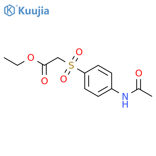 Ethyl 2-(4-acetamidophenyl)sulfonylacetate structure