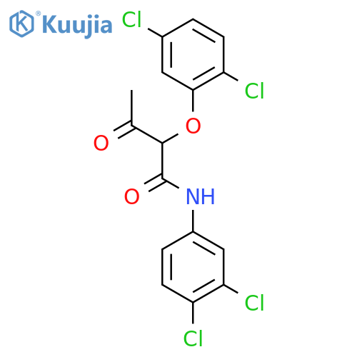 Butanamide, 2-(2,5-dichlorophenoxy)-N-(3,4-dichlorophenyl)-3-oxo- structure