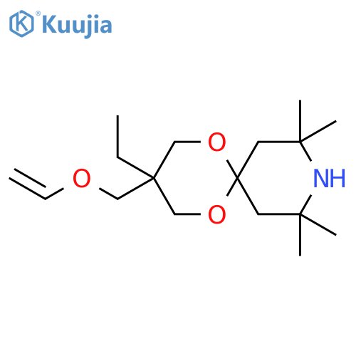 1,5-Dioxa-9-azaspiro[5.5]undecane,3-[(ethenyloxy)methyl]-3-ethyl-8,8,10,10-tetramethyl- structure