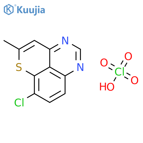 Thiopyrano[4,3,2-de]quinazoline, 7-chloro-5-methyl-, monoperchlorate structure