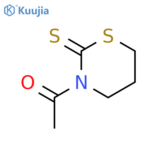 1-(2-sulfanylidene-1,3-thiazinan-3-yl)ethan-1-one structure