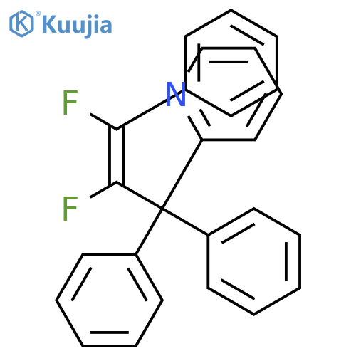 Pyridine, 2-(2,3-difluoro-1,1,3-triphenyl-2-propenyl)- structure