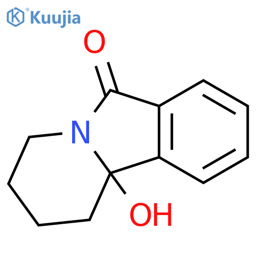 Pyrido[2,1-a]isoindol-6(2H)-one, 1,3,4,10b-tetrahydro-10b-hydroxy- structure