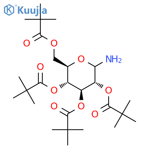 2,3,4,6-Tetra-O-pivaloyl-D-glucopyranosyl amine structure