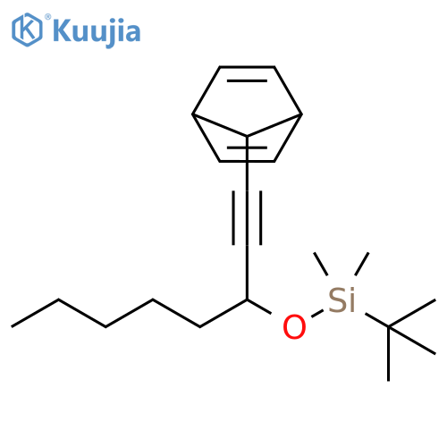 Silane,[[1-(bicyclo[2.2.1]hepta-2,5-dien-7-ylethynyl)hexyl]oxy](1,1-dimethylethyl)dimethyl- structure