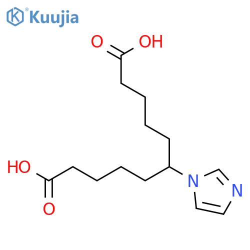 Undecanedioic acid, 6-(1H-imidazol-1-yl)- structure