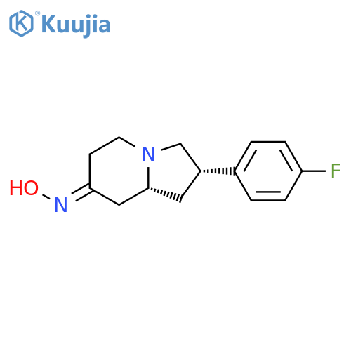 7(1H)-Indolizinone, 2-(4-fluorophenyl)hexahydro-, oxime, trans- structure