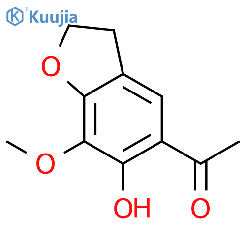 Ethanone, 1-(2,3-dihydro-6-hydroxy-7-methoxy-5-benzofuranyl)- structure