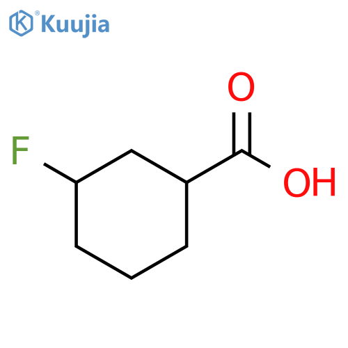 3-fluorocyclohexane-1-carboxylic acid structure