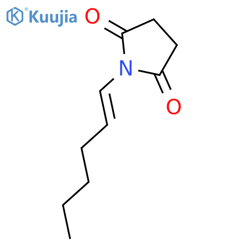 2,5-Pyrrolidinedione, 1-(1E)-1-hexenyl- structure