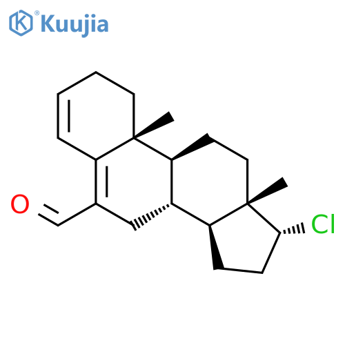 Androsta-3,5-diene-6-carboxaldehyde, 17-chloro-, (17a)- structure