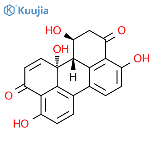 3,10-Perylenedione,1,2,12a,12b-tetrahydro-1,4,9,12a-tetrahydroxy-, (1S,12aR,12bS)- structure