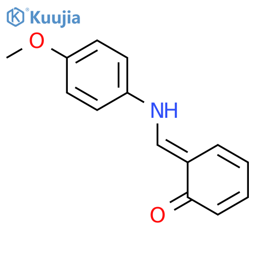 (6z)-6-[(4-methoxyanilino)methylidene]cyclohexa-2,4-dien-1-one structure