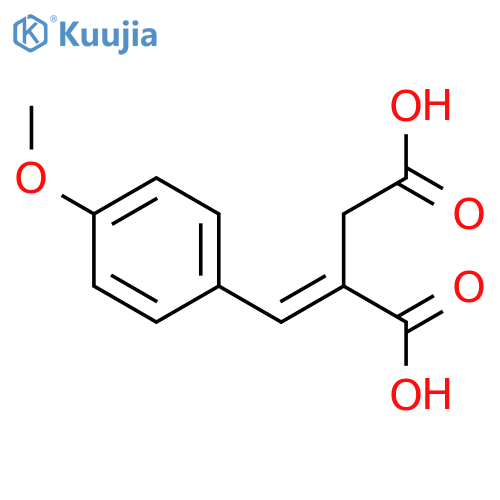 2-(4-Methoxybenzylidene)succinic acid structure