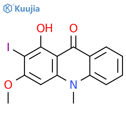 9(10H)-Acridinone, 1-hydroxy-2-iodo-3-methoxy-10-methyl- structure