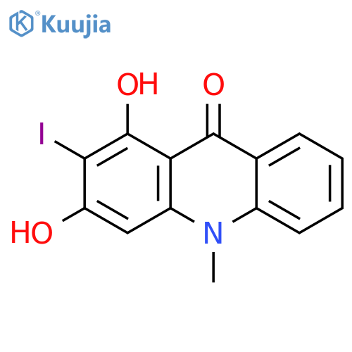 9(10H)-Acridinone, 1,3-dihydroxy-2-iodo-10-methyl- structure