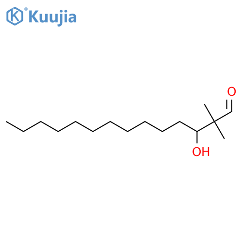 Tetradecanal, 3-hydroxy-2,2-dimethyl- structure