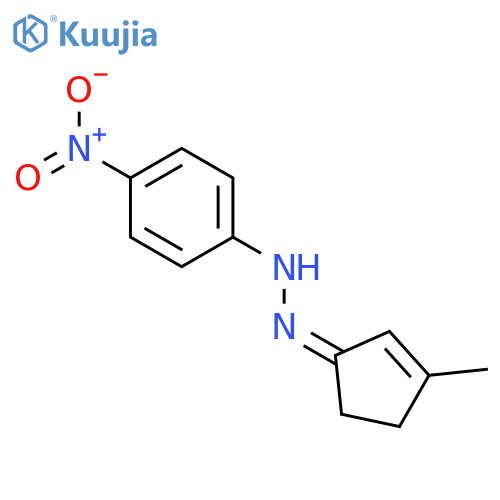 2-Cyclopenten-1-one, 3-methyl-, (4-nitrophenyl)hydrazone structure