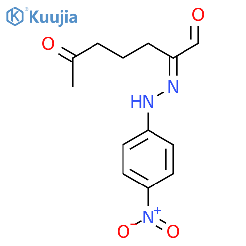 Heptanal, 2-[(4-nitrophenyl)hydrazono]-6-oxo- structure
