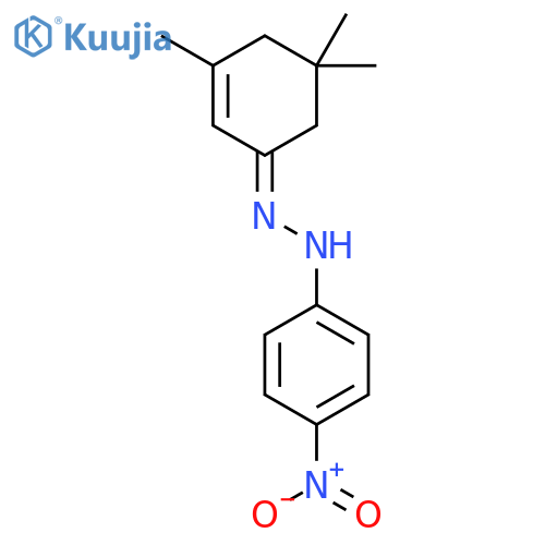 2-Cyclohexen-1-one, 3,5,5-trimethyl-, (4-nitrophenyl)hydrazone structure