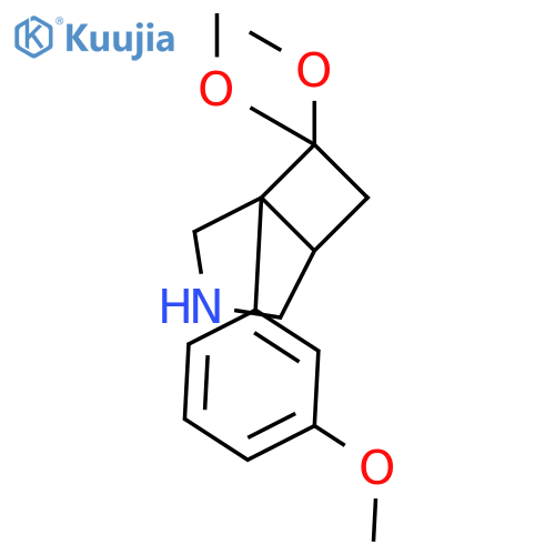 3-Azabicyclo[3.2.0]heptane, 7,7-dimethoxy-1-(3-methoxyphenyl)- structure
