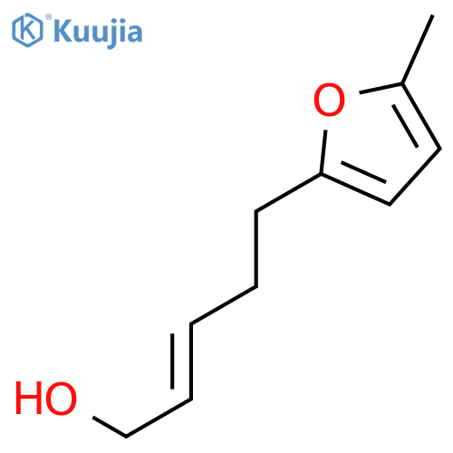 2-Penten-1-ol, 5-(5-methyl-2-furanyl)-, (E)- structure