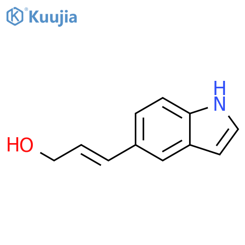 3-(1H-indol-5-yl)prop-2-en-1-ol structure