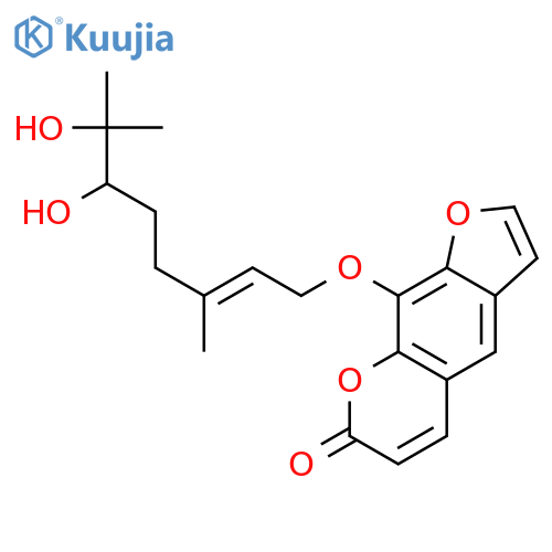 9-[[(2E)-6,7-Dihydroxy-3,7-dimethyl-2-octen-1-yl]oxy]-7H-furo[3,2-g][1]benzopyran-7-one structure