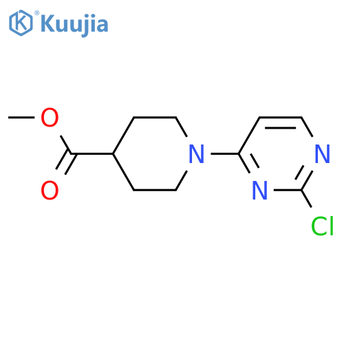 Methyl 1-(2-chloropyrimidin-4-yl)piperidine-4-carboxylate structure