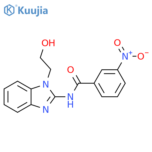 Benzamide, N-[1-(2-hydroxyethyl)-1H-benzimidazol-2-yl]-3-nitro- structure