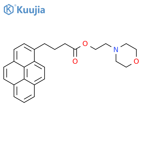 1-Pyrenebutanoic acid, 2-(4-morpholinyl)ethyl ester structure