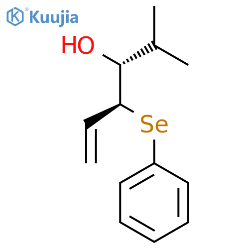 5-Hexen-3-ol, 2-methyl-4-(phenylseleno)-, (R*,S*)- structure